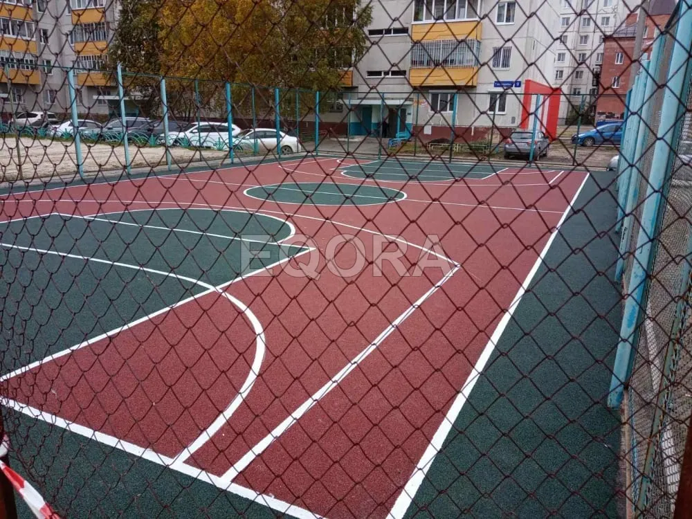 Резиновые покрытия из крошки для спортивных площадок в Крутихе